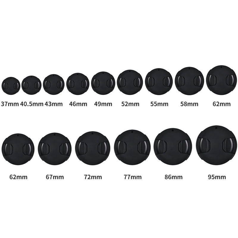 1PC 43mm 46mm 49mm 55mm 58mm 67mm 77mm 82mm 86mm 95mm Camera Lens Cap Protection Cover Lens Front Cap for Canon Nikon DSLR Lens