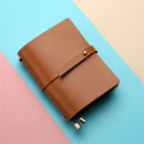 Soft PU Leather A5 Notebook Passport Style Solid Color Creative Fresh Loose-Leaf Notepad Student Stationery Diary Book 135x105mm