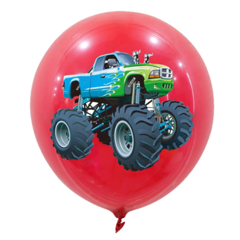 Monster Truck Balloons for Kids Monster Truck Birthday Decorations Race Car Theme Party Supplies