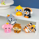 HUIQIBAO Mini Cute Anima Micro Building Blocks 3D Diamond Model LION Bricks DIY City Construction Toys for Children Kids Gift