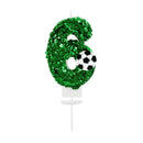 0-9 Numbers Football Cake Candle Kids Sports Theme Football Birthday Party Decoration Favors Cupcake Topper Cake Decor Supplies