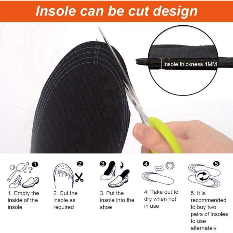 USB Heated Shoe Insoles Feet Warm Sock Pad Mat Electrically Heating Insoles Washable Warm Thermal Insoles Unisex