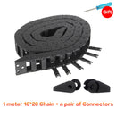 10*11mm Mini Energy Chain Nylon Drag Chain CNC 3D Printer Tank Chain 1m Long Nylon Cable For Automation Equipment 57 Links