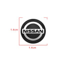 14mm Car Remote Key Sticker Aluminum Emblem Decal For Nissan Nismo Tiida Teana GTR Juke Note Versa Almera X-Trail Xterra Qashqai