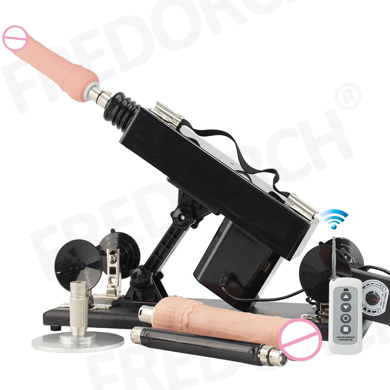 Wired /wireleSex machine for woman Automatic Masturbation Pumping Gun 3XLR sex machines for adults With Big Dildo sex machine