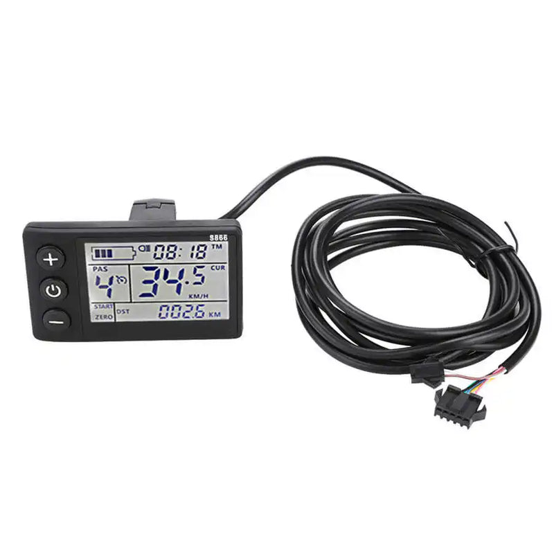 24V/36V/48V 20W/30W Electric Bike Controller E-bike Scooter Brushless Meter Controller with LCD Display Panel