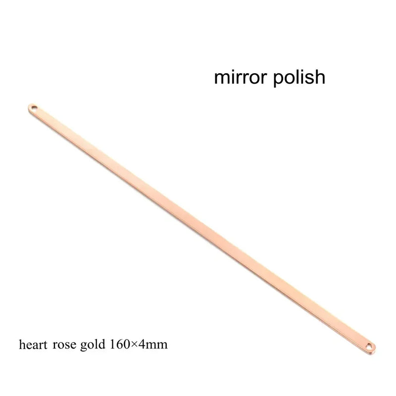 10pcs Stainless Steel Straight Cuff Bangle Blank Plain Rod Bracelet Diy Laser Engraving Bracelet Jewelry Charms Accessories