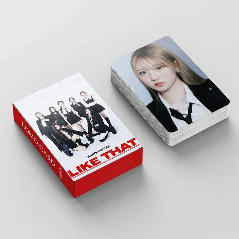 55Pcs/Set BABY MONSTER New Album BATTER UP Lomo Cards HARAM HD Photocards Girls Photo Card For Collection Fans Gift