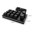 Macro Keyboard 12 Key 2 Knob Custom Programming Mechanical Keyboard Hot swap Custom Keypad One-handed Mini Gaming Keyboard