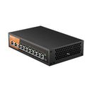 KeepLiNK 10-Port Gigabit Ethernet Switch with 8-PoE Ports and 2-RJ45 Copper Uplink Plug and Play