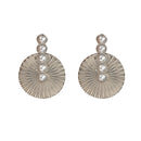 Imitation Pearl Jewelry Stud Earrings Fan Shape Trend Classic Exquisite Stainless Steel Exaggerate Women Party Gifts RG0041