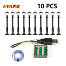 10PCS 0.8mm Pin RGB LED Building Blocks USB Lamp DIY Street Light City Electric Decorate 1X1 Brick Compatible All Brands