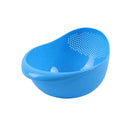 Multi-functional Rice Washer Vegetable and Fruit Basket Drain Cleaning Kitchen Tools Food Beans Sieve Fruit Bowl Drainer