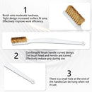 3D Printer Cleaner Tool Copper Wire Toothbrush Copper Brush Handle For Nozzle Block Hotend Cleaning Hot Bed Cleaning Parts