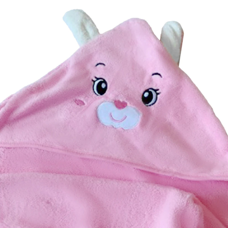 Toalha De Banho Bebê Capuz Roupão Infantil Recém Nascido Criança Bichinho Bordado Absorvente --RISOVIT FTB0031