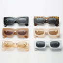 2024 New Retro High end Sun Glasses Square Leg V-shaped Metal Decoration Design Fashion Sunglasses Personality Trend Female