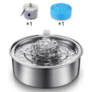 304 Stainless Steel Water Fountain for Cats,Ultra-Quiet 2.0L/67oz Cat Water Fountain,Auto Pet Water Dispenser for Dogs and Cats