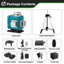 HGLINE 4D 16 Lines Green Line Laser Level APP Remote Control Horizontal Vertical Measuring Laser Instrument Inclined Laser Level