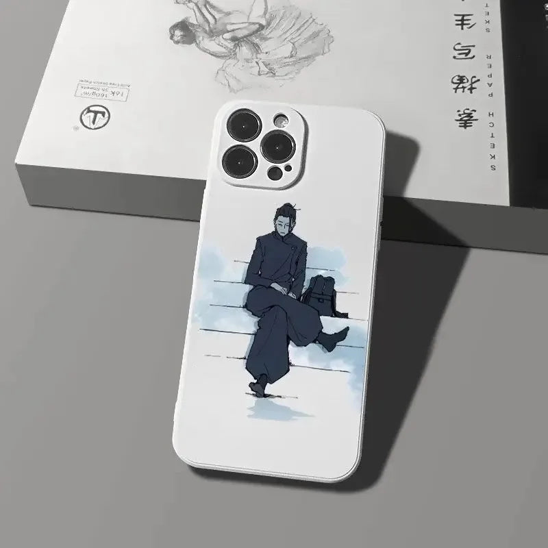 Anime Jujutsu Kaisen Phone Case For Samsung Galaxy S10 S20 S21 S22 S23 S24 FE Plus Ultra Note 20 Satoru Gojo