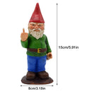 Cute Creative Naughty Gnome Dwarf Garden Decor Statue Old Man Fairy Ornament Easter Dumbbell Weightlifting Gnome Sculpture