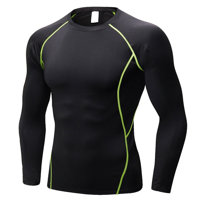 Long Sleeve Tshirt Compression Shirt Men Fitness Gym Running Shirt Breathable Long Sleeve Sport T-shirt Rashgard Gym Clothing
