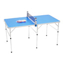 Foldable Table Ping Pong Table W/ 2 Rackets &3 Balls Outdoor Indoor Table Tennis Set 152x76x76cm