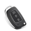 KEYYOU 3 Buttons Flip Folding Remote Car Key Shell Case For Hyundai Santa Fe 2014 Solaris IX35 IX45 ELANTRA Santa Fe HB20 Verna