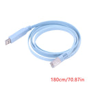 High Quality 1PC Blue 1.8M USB To RJ45 USB To RS232 Serial To RJ45 CAT5 Console Adapter Cable Cord For Cisco Routers