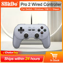 8BitDo Pro 2 Wired Gamepad for Nintendo Switch PC Gamepad RetroPie Raspberry Pi Ultimate Software Adjustable Hair Triggers