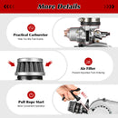 49.85CC 2-stroke Bicycle Engine Kit Single Cylinder Air-cooling Engine Max. Speed 48km/h