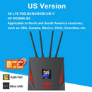 KuWfi 4G LTE Router CAT4 300Mbps Wifi Router 4G Modem with Free SIM Card RJ45 WAN LAN External Antenna Support 10 Users Connect
