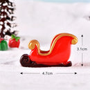 Christmas Figurines Miniatures Santa Claus Snowman Elk Ornaments for Home Merry Christmas Decoration Party Resin Craft New Year