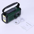 AM/FM/NOAA Weather Pocket Flashlight Radio SOS LED Emergency Radio Solar Hand Crank Powered Wind Up Phone Charger Bank