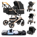 Baby Stroller 3 in 1 Easy Folding Multifunctional Stroller Travel Portable Baby Carriage Safety Seat EU Standard Free Shipping