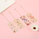 Cartoon Cute Girl Bookmark Copper Metal Hollow Out Process Student Bookmark School Supplies Stationery