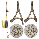 10Pcs Carp Fishing Tackle Anti Tangle System For Method Feeder Cage Carp Rigs Tool Side Bends Swivel Fish Supplies Equipment