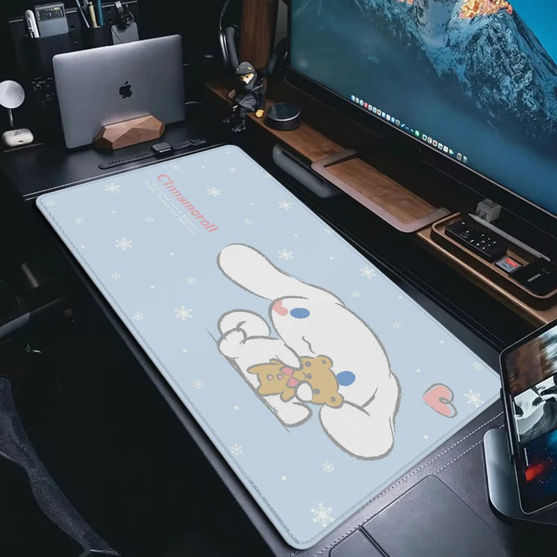 Cartoon C-Cinnamoroll Kawaii Mouse Pad Gamer GAMING MOUS Mausepad Pc Accessories Table Pads Keyboard Mat Deskmat Mousepad Mats