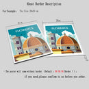 France Paris Florence Hawaii Milan Bruges Famous City Travel Poster Canvas Painting Landscape Wall Art Living Room Home Decor