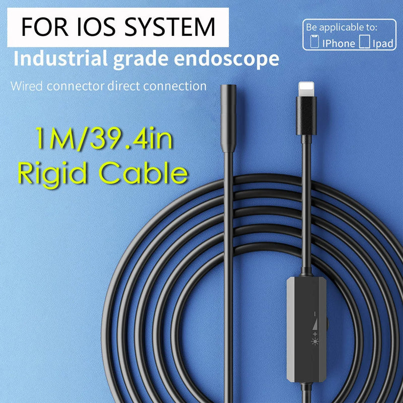 960P Single Lens Endoscope Camera IOS Mini Inspection endoscopic 1M Rigid camera endoscope for smartphones IOS iphone