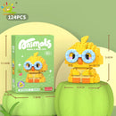 HUIQIBAO Mini Cute Anima Micro Building Blocks 3D Diamond Model LION Bricks DIY City Construction Toys for Children Kids Gift