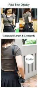 Camera Shoulder Strap Length Adjustable Universal Width Press Released Quick Released Cloth Long for sony canon nikon fujifilm