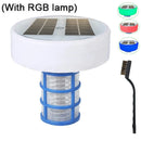 Chlorine-Free Sun Shock & Water Purifier 85% Less Chlorine Solar Copper Pool Ionizer Auto Switch RGB Night Light Up To 35000 Gal