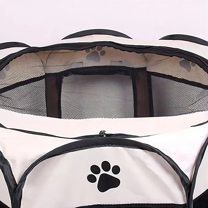 Portable Foldable Pet Tent Kennel Octagonal Fence Puppy Shelter Easy To Use Outdoor Easy Operation  Dog Cages Cat Fences
