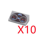 MOC City Building Blocks Character Accessories Mini Brick Audio Computer Brick Control Center Radar Keyboard Pattern Toy K037