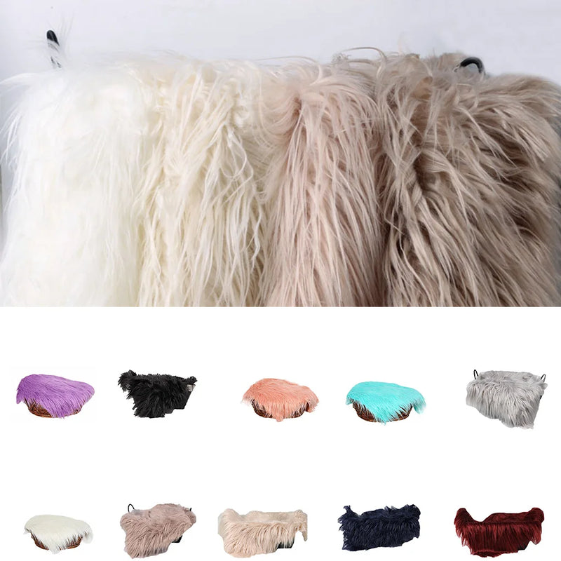 Newborn Photography Props Soft Baby Blankets Faux Background Blankets Cute Infant Kids Wrap- Maternity Mat