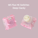 Wuque Studio WS Flux HE Switch Deep Clacky Sound 35gf Magnetic Linear Switches Prelubed Keyboard Switch for Hall Effect Keyboard