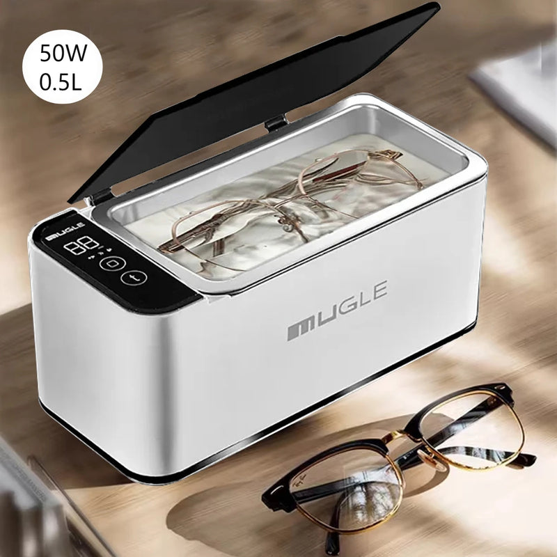 50W Ultrasonic Cleaner Glasses Cleaner High Frequency Ultrasound Washing Cleanser Bath for Jewelry Glasses Cleaning Machine