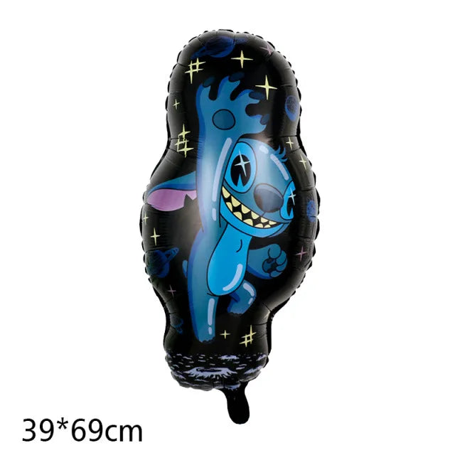 Disney Cartoon Anime Birthday Party Lilo&Stitch Decorated Aluminum Film Balloon