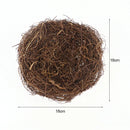 8-20cm Nature Rattan Bird Nest Easter Egg Decoration Prop Artificial Nest for Easter Party Home Garden Decoration DIY Craft