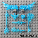 5PCS Cartoon Special Effects Pieces Arm Fist Wind Lightning Leg Flames Weapons Accessories Assemble Scene Bricks Kids for Toys